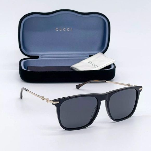 Sale! New Gucci Unisex 55mm Black Sunglasses! - Picture 3 of 8